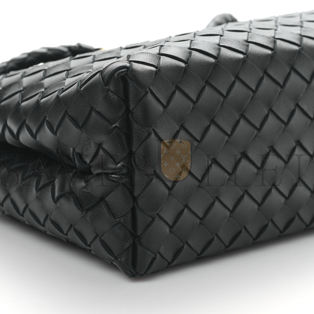 BOTTEGA VENETA NAPPA INTRECCIATO MEDIUM ANDIAMO SHOULDER BAG BLACK  (32*25*11cm)